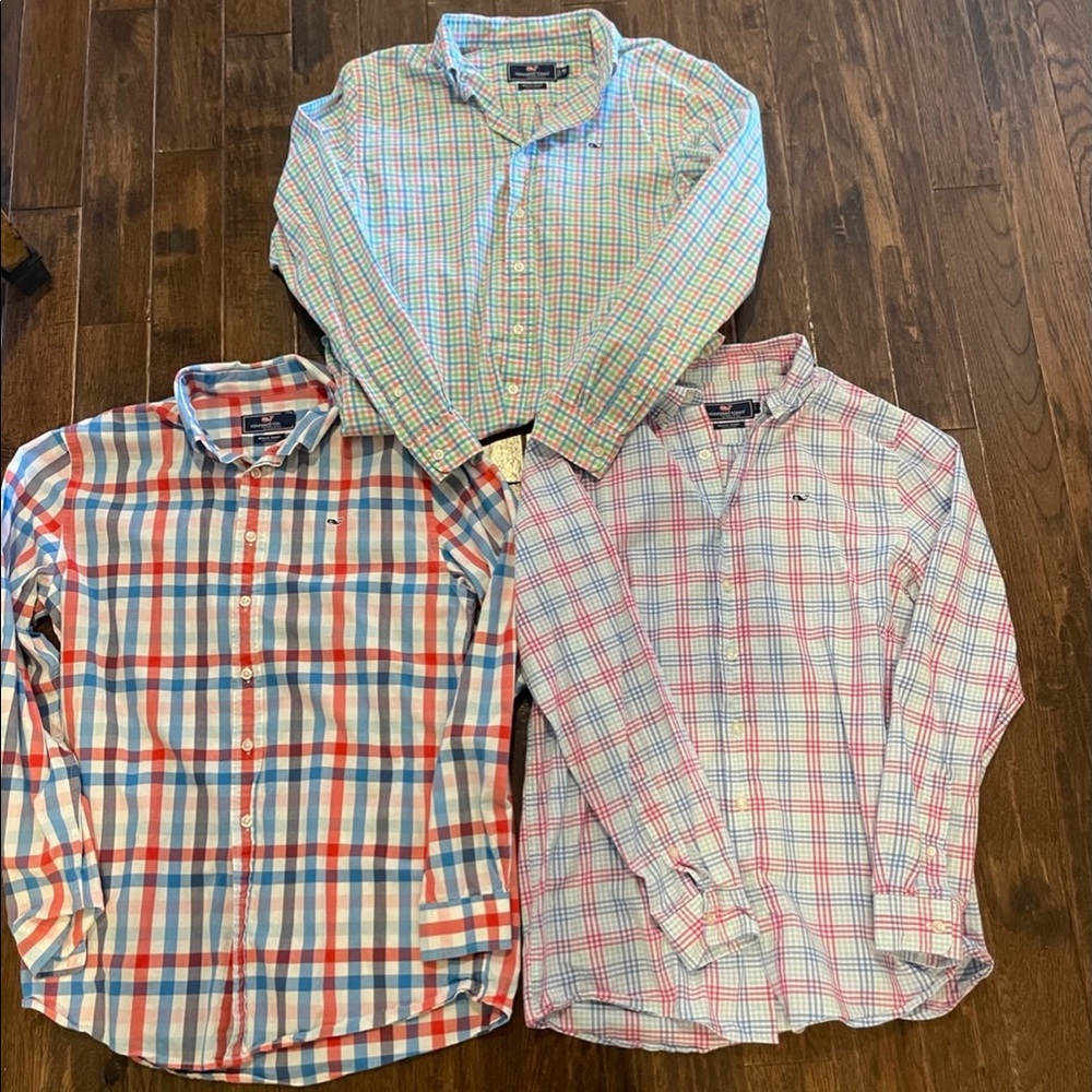 3 Boys Vinyard vines Whale shirts
